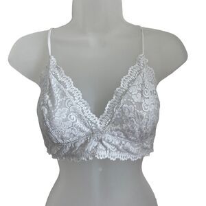 Talula Large Renfrew Bralette White Lace Triangle Aritzia Lounge